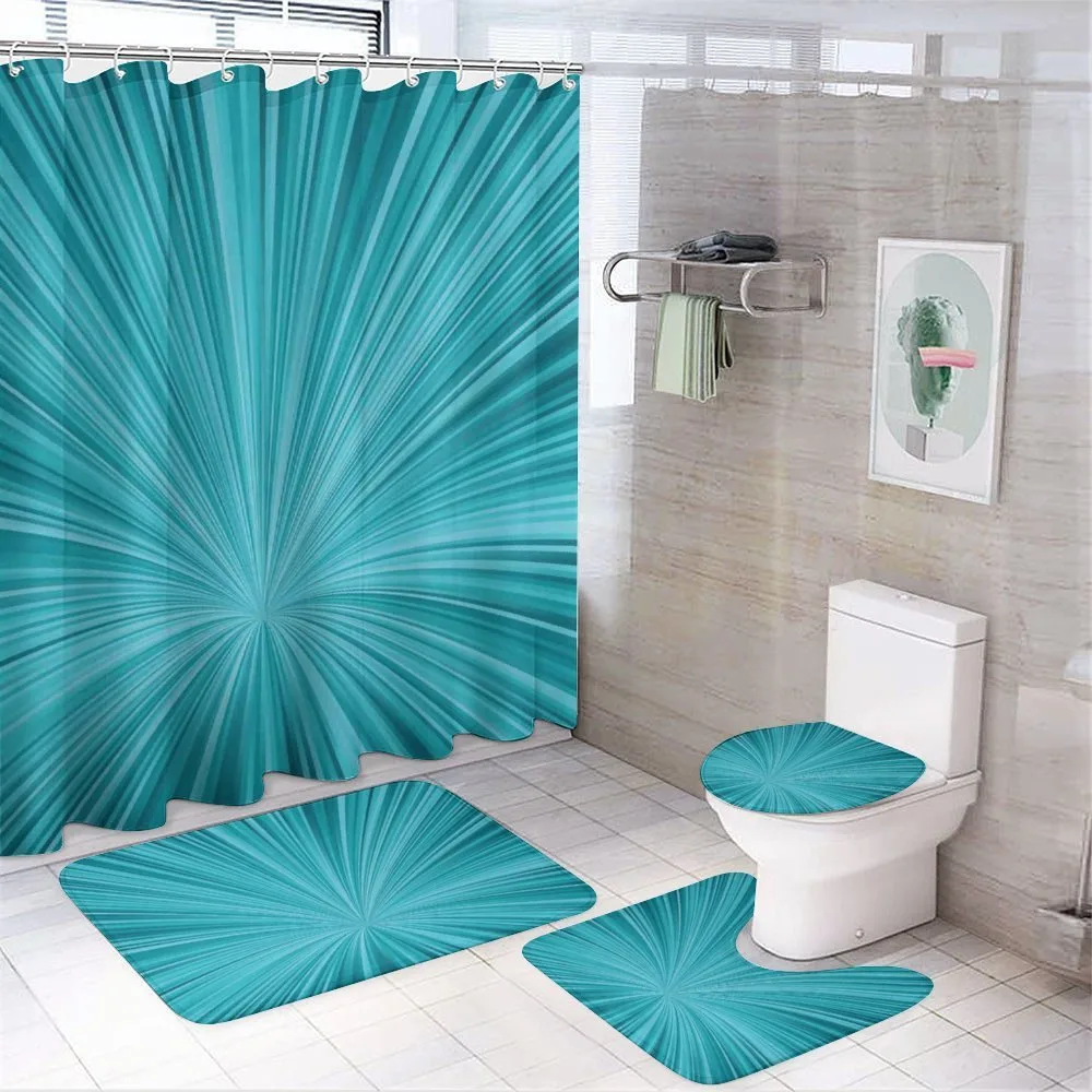 Abstract Vortex Design — 4-Piece Bathroom Set preview