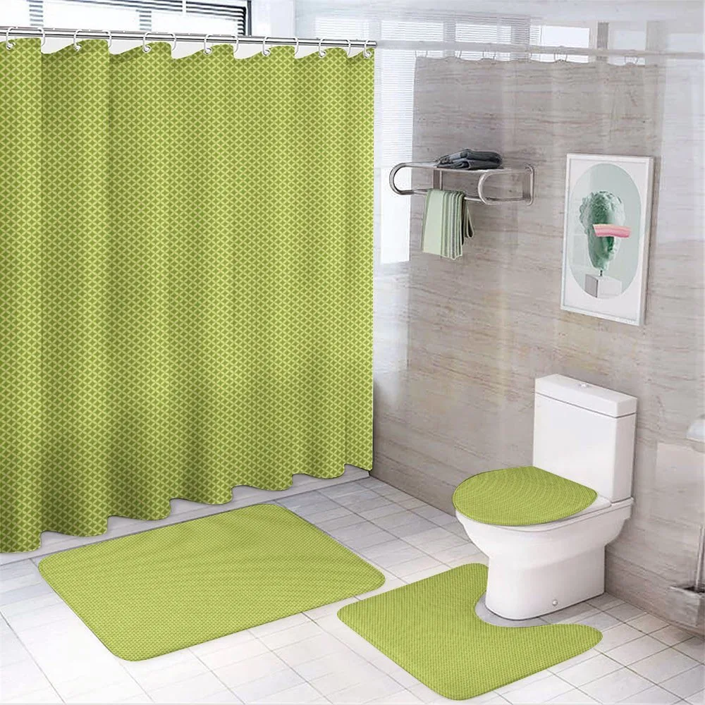 Geometric Nostalgic Motif — 4-Piece Bathroom Set preview