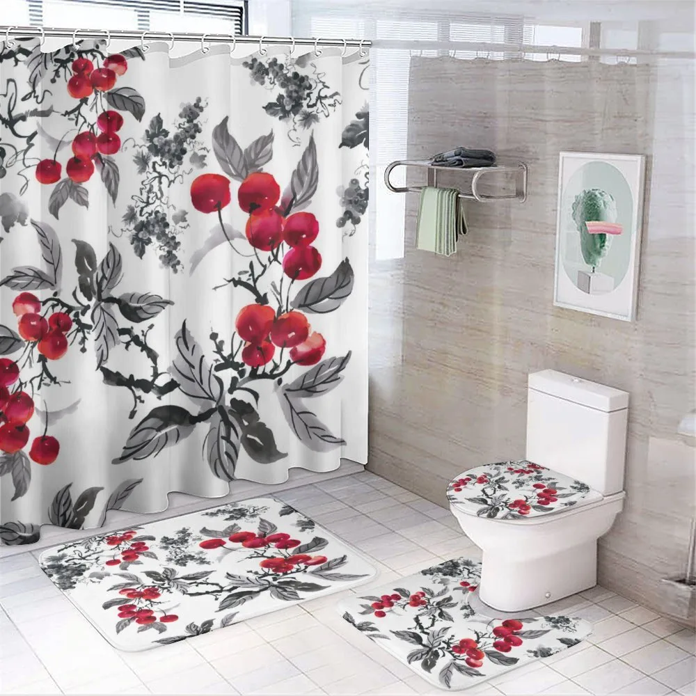 Mountain Ashes Artwork — 4-Piece Bathroom Set preview