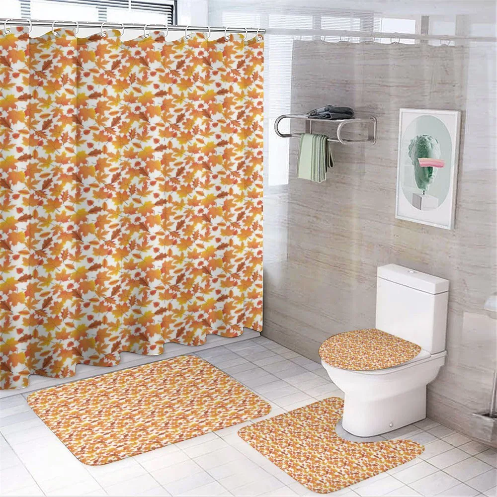 Various Fall Leaves — 4-Piece Bathroom Set preview