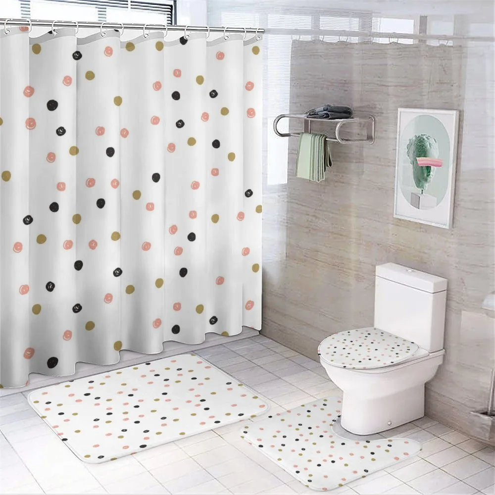 Doodled Hand Drawn — 4-Piece Bathroom Set preview