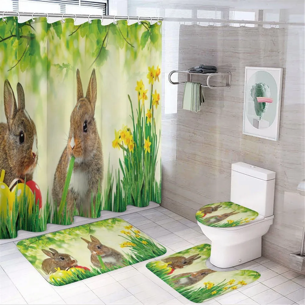 Easter Rabbits — 4-Piece Bathroom Set preview
