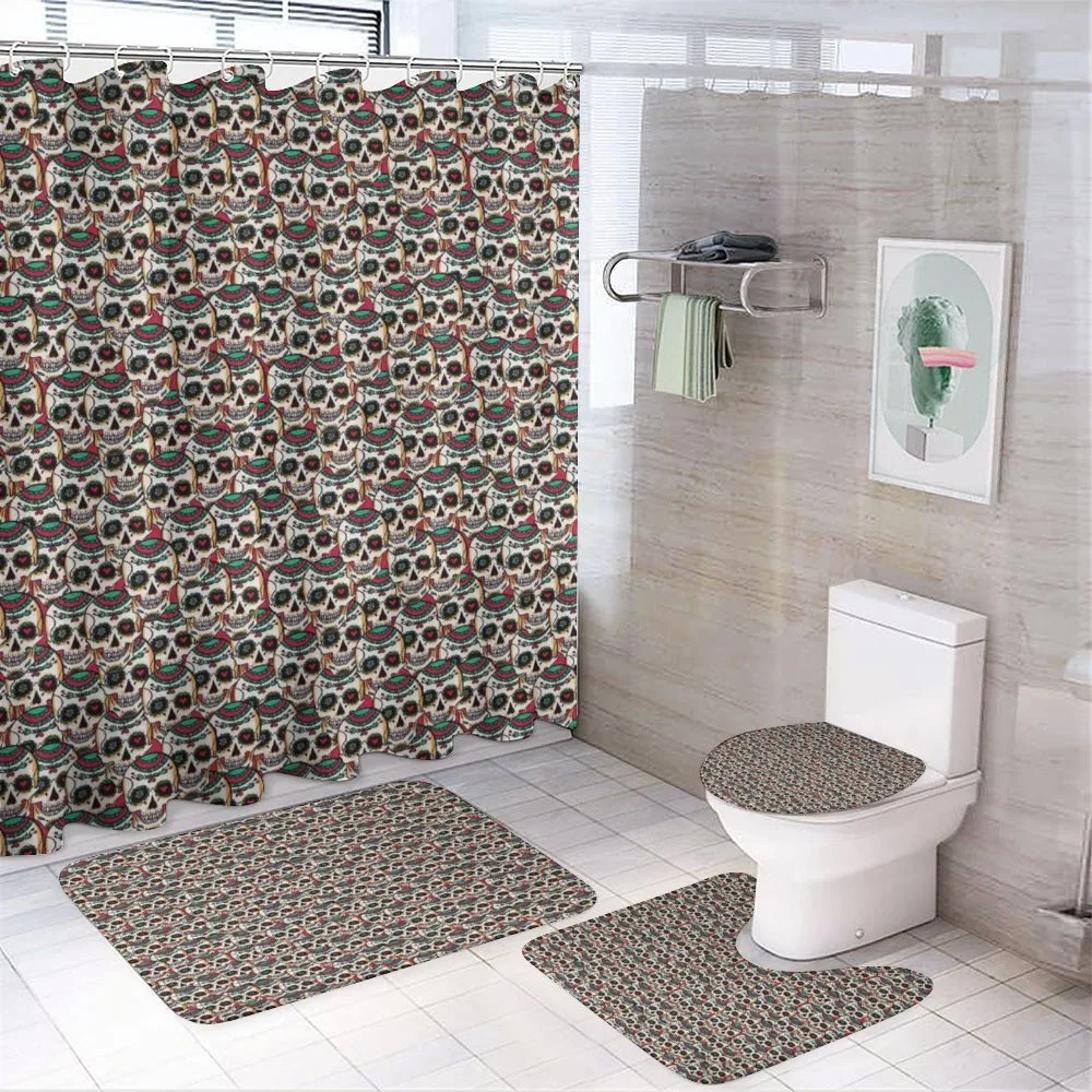 Paisley Floral Pattern — 4-Piece Bathroom Set preview
