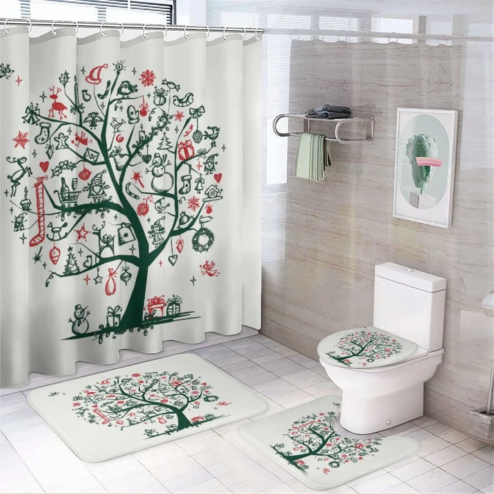Tree Ornaments Gifts — 4-Piece Bathroom Set preview