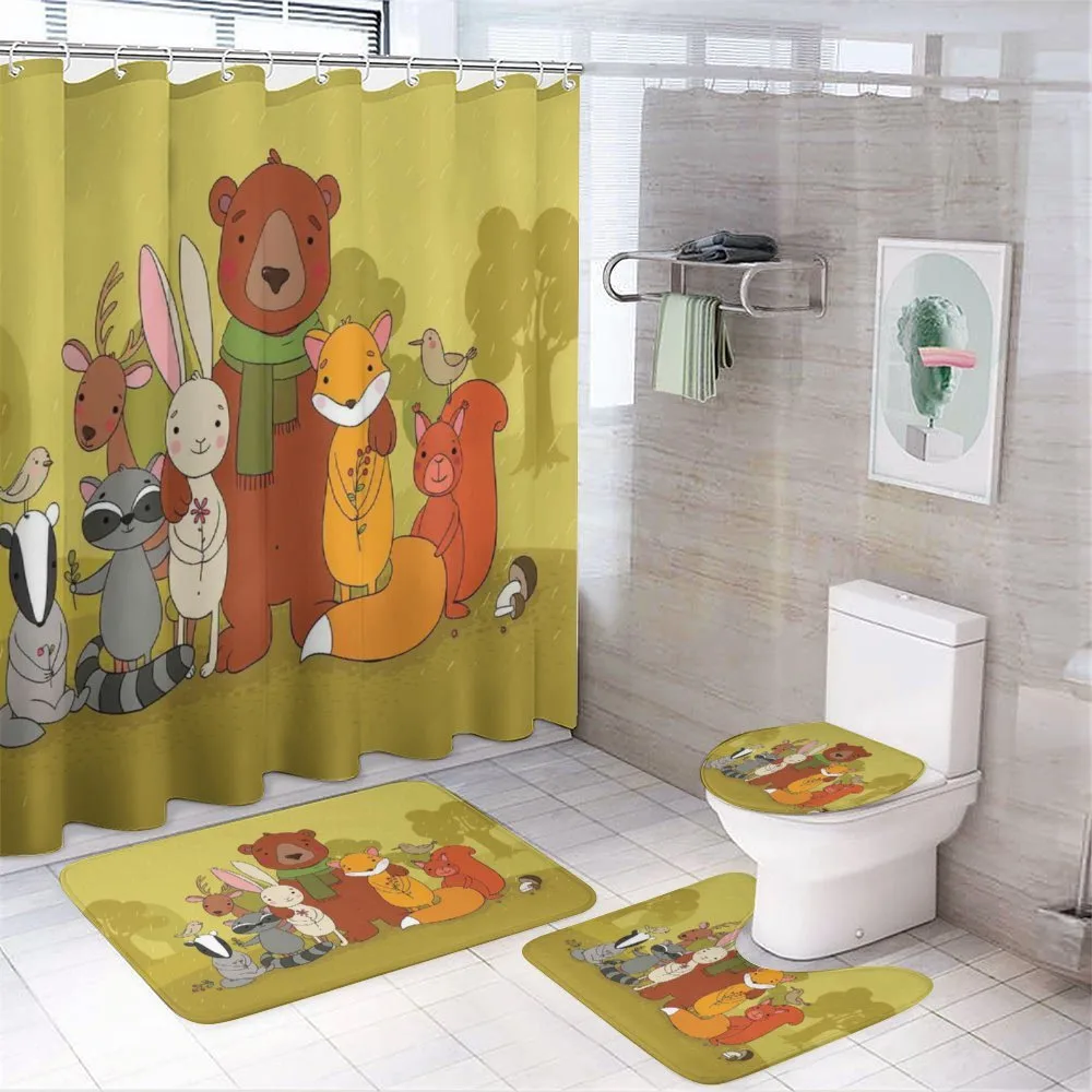 Wild Animals Friends — 4-Piece Bathroom Set preview