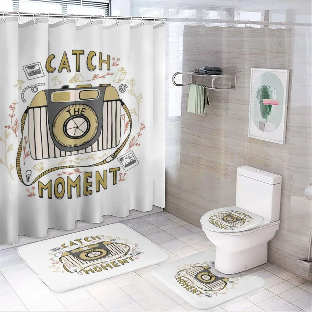 Vintage Arrangement Words — 4-Piece Bathroom Set preview