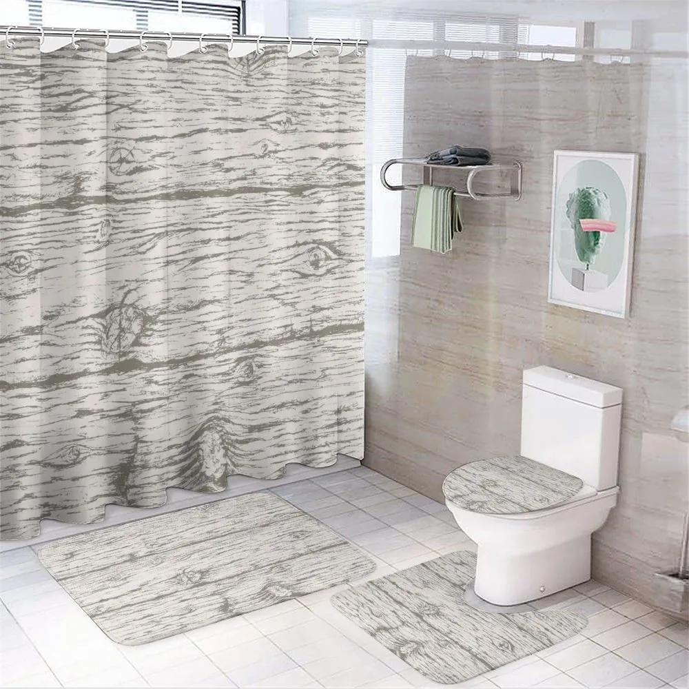 Simple Nature Wooden Design — 4-Piece Bathroom Set preview