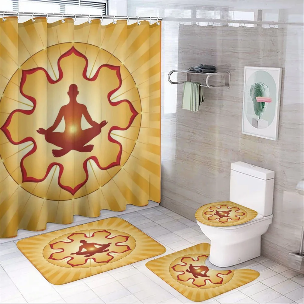 Lotus Balance Striped — 4-Piece Bathroom Set preview
