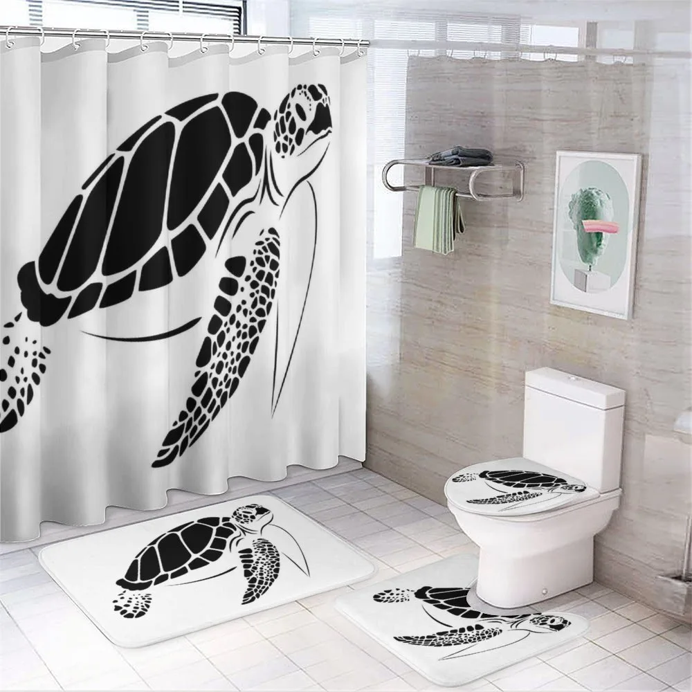 Monotone Caretta Caretta — 4-Piece Bathroom Set preview