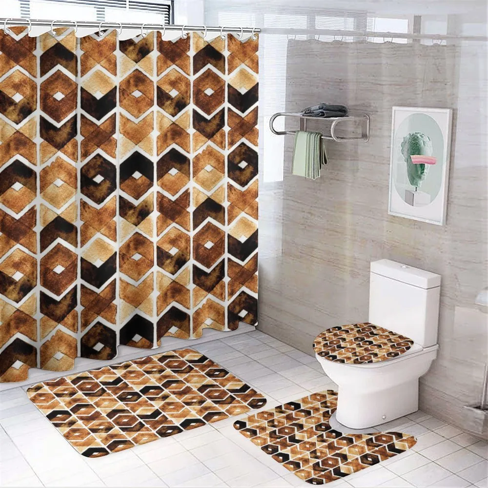 Tribal Chevron Lines — 4-Piece Bathroom Set preview