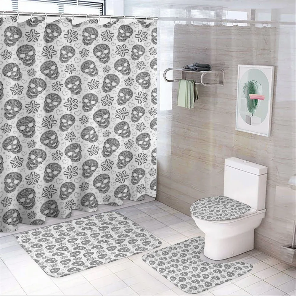 Abstract Skulls — 4-Piece Bathroom Set preview