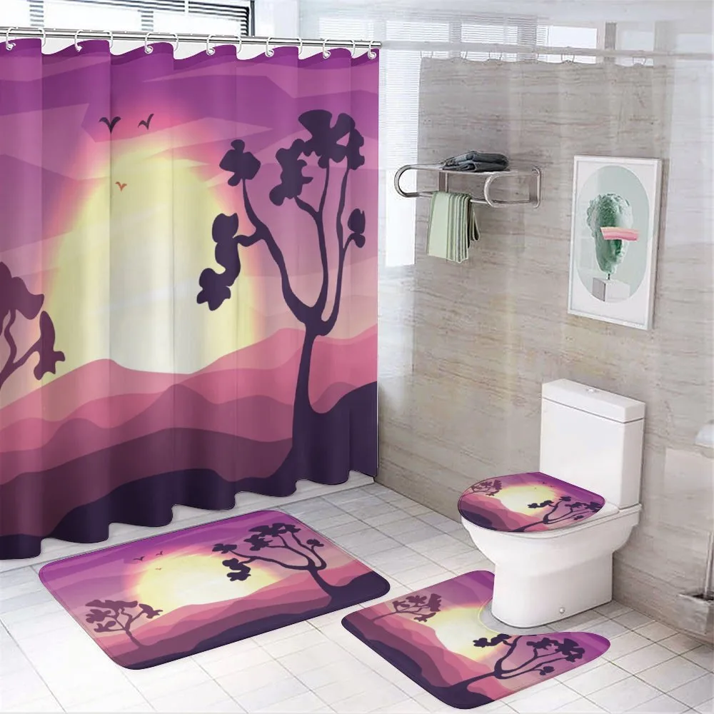 Gradient Landscape — 4-Piece Bathroom Set preview
