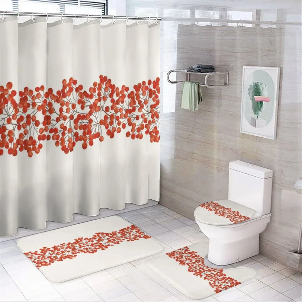 Wild Red Mountain Ashes — 4-Piece Bathroom Set preview