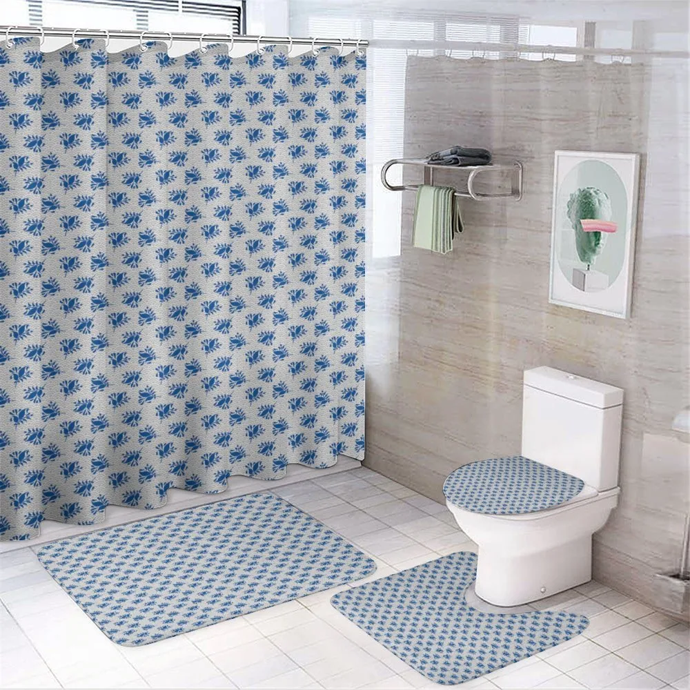 Japanese Motif on Squama — 4-Piece Bathroom Set preview