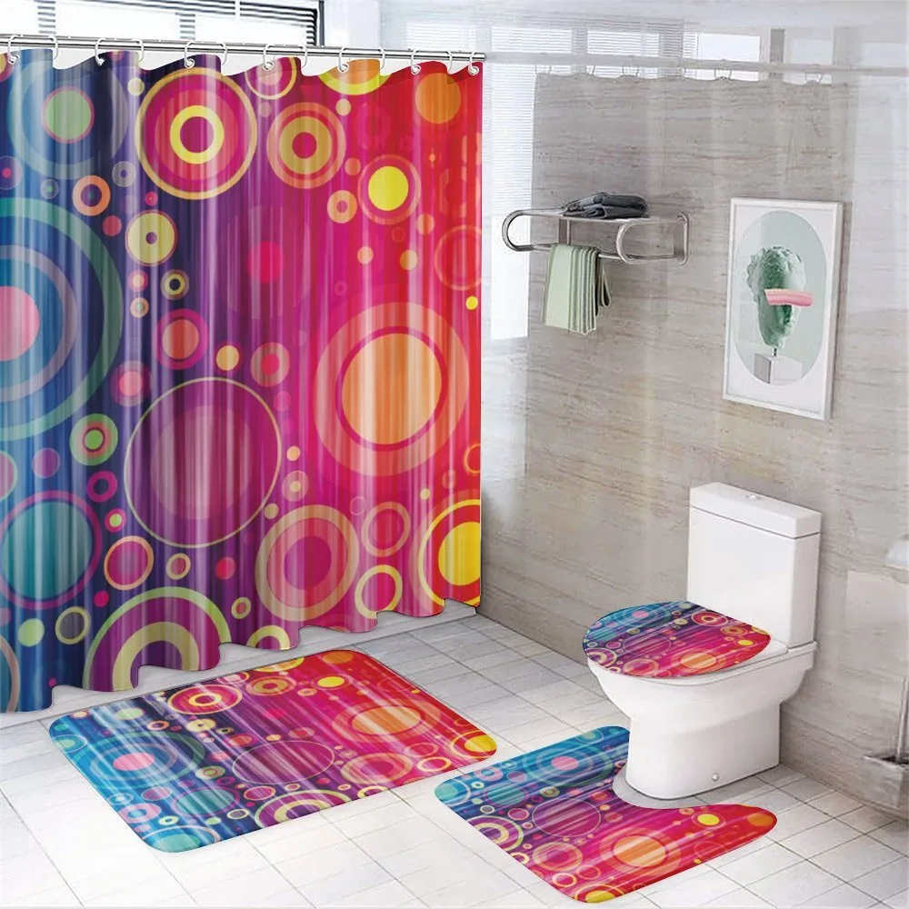 Psychedelic Modern Art — 4-Piece Bathroom Set preview