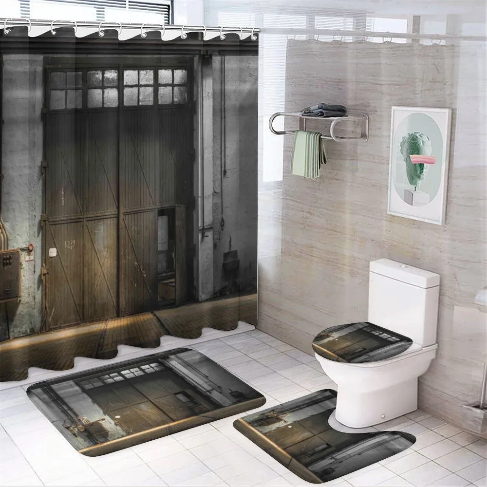 Broken Rusty Door — 4-Piece Bathroom Set preview