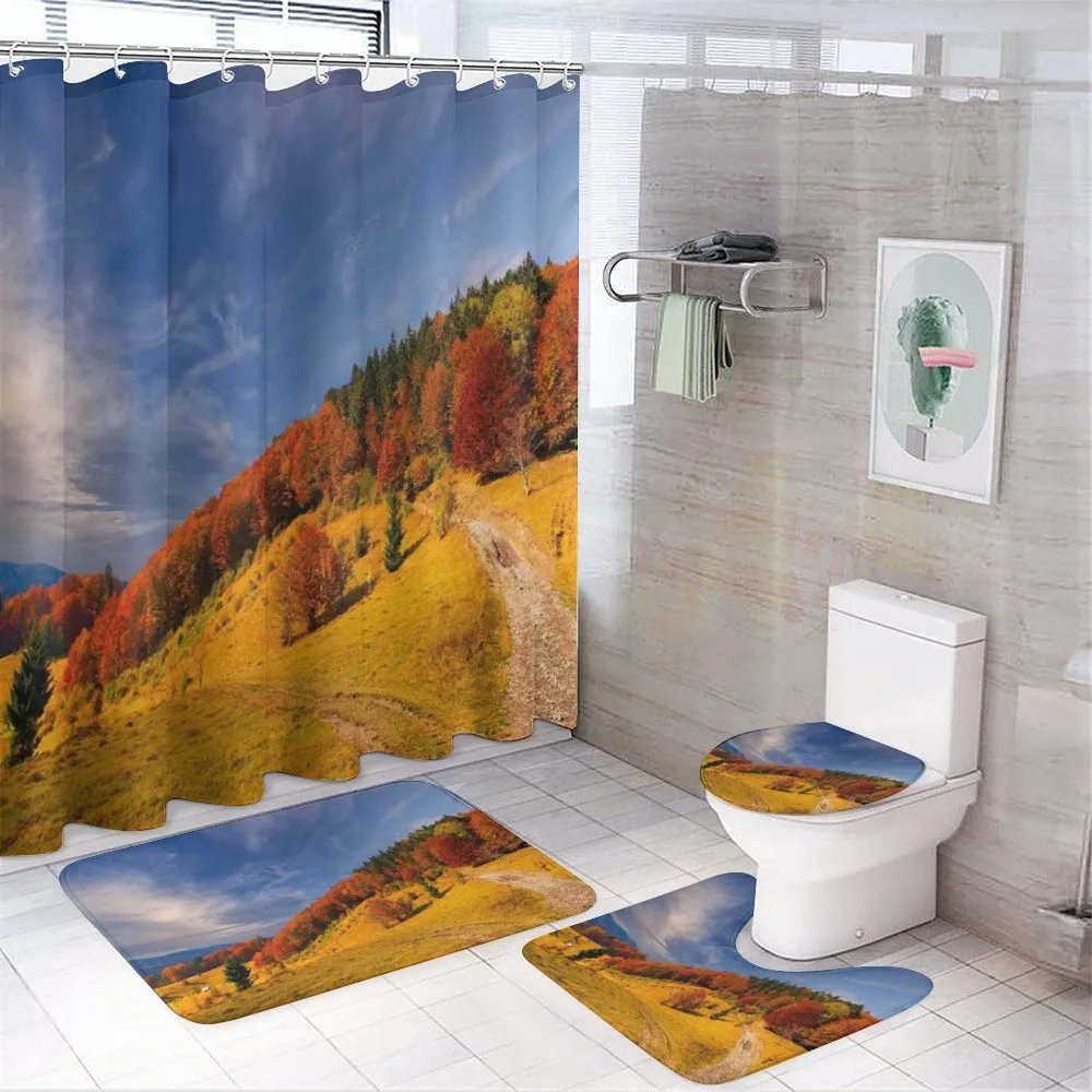 Fresh Autumn Mountain Valley — 4-Piece Bathroom Set preview