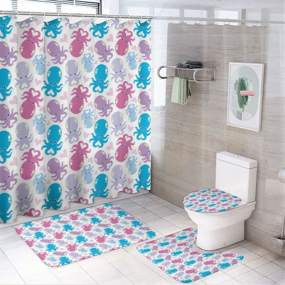 Love Theme Creatures — 4-Piece Bathroom Set preview