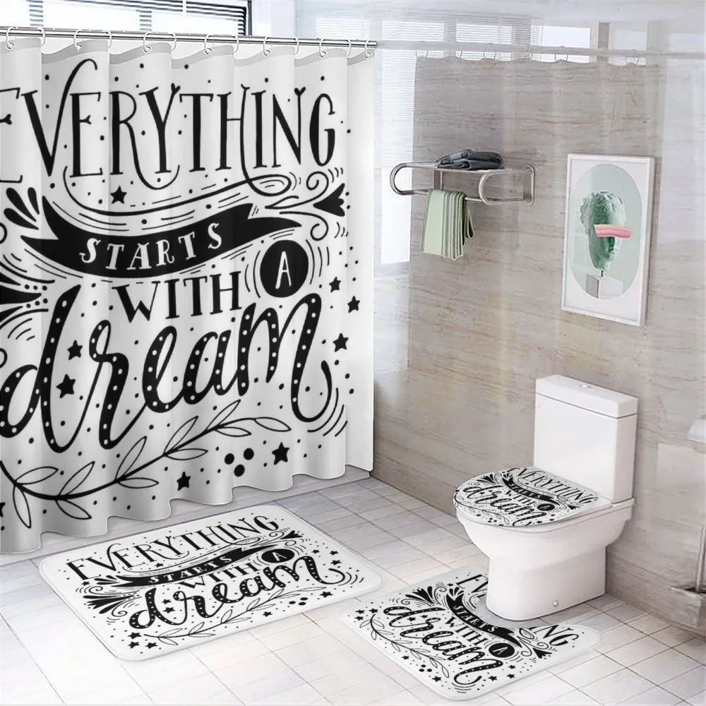 Dream Words — 4-Piece Bathroom Set preview