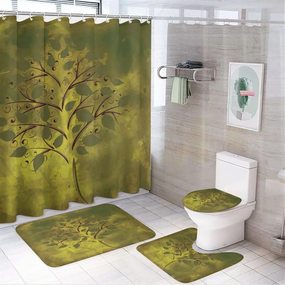 Tiny Tree with Lobed Leaf — 4-Piece Bathroom Set preview
