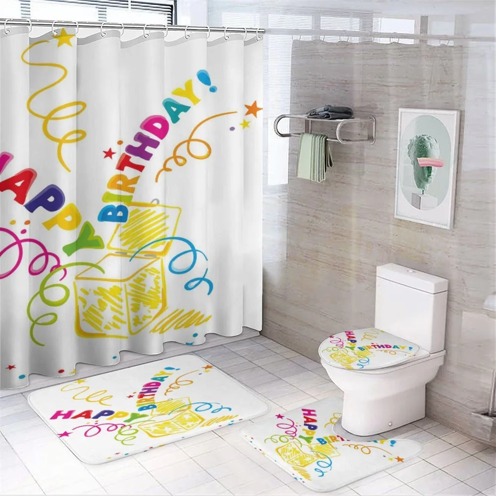 Surprise in Box Doodle — 4-Piece Bathroom Set preview