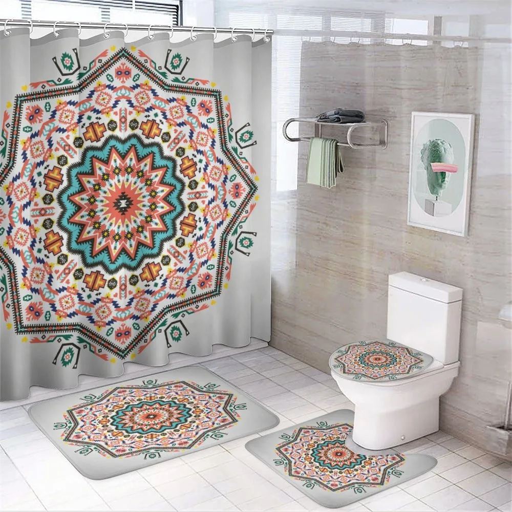 Abstract Sun Aztec Style — 4-Piece Bathroom Set preview
