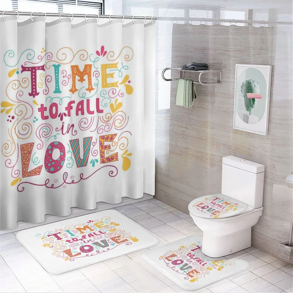 Time to Fall in Love — 4-Piece Bathroom Set preview