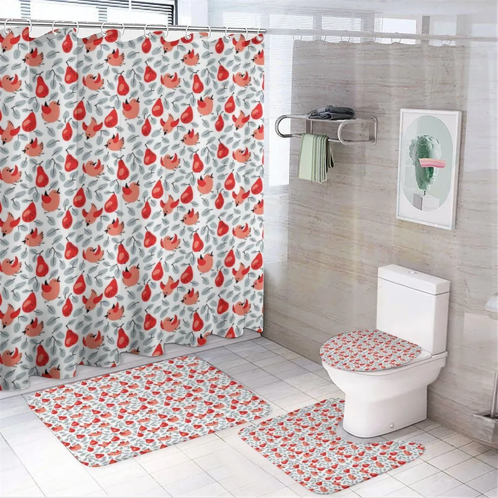 Leaves Happy Birds and Pears — 4-Piece Bathroom Set preview