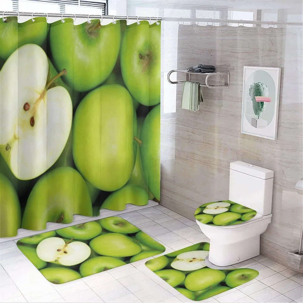 Realistic Healthy Snack — 4-Piece Bathroom Set preview