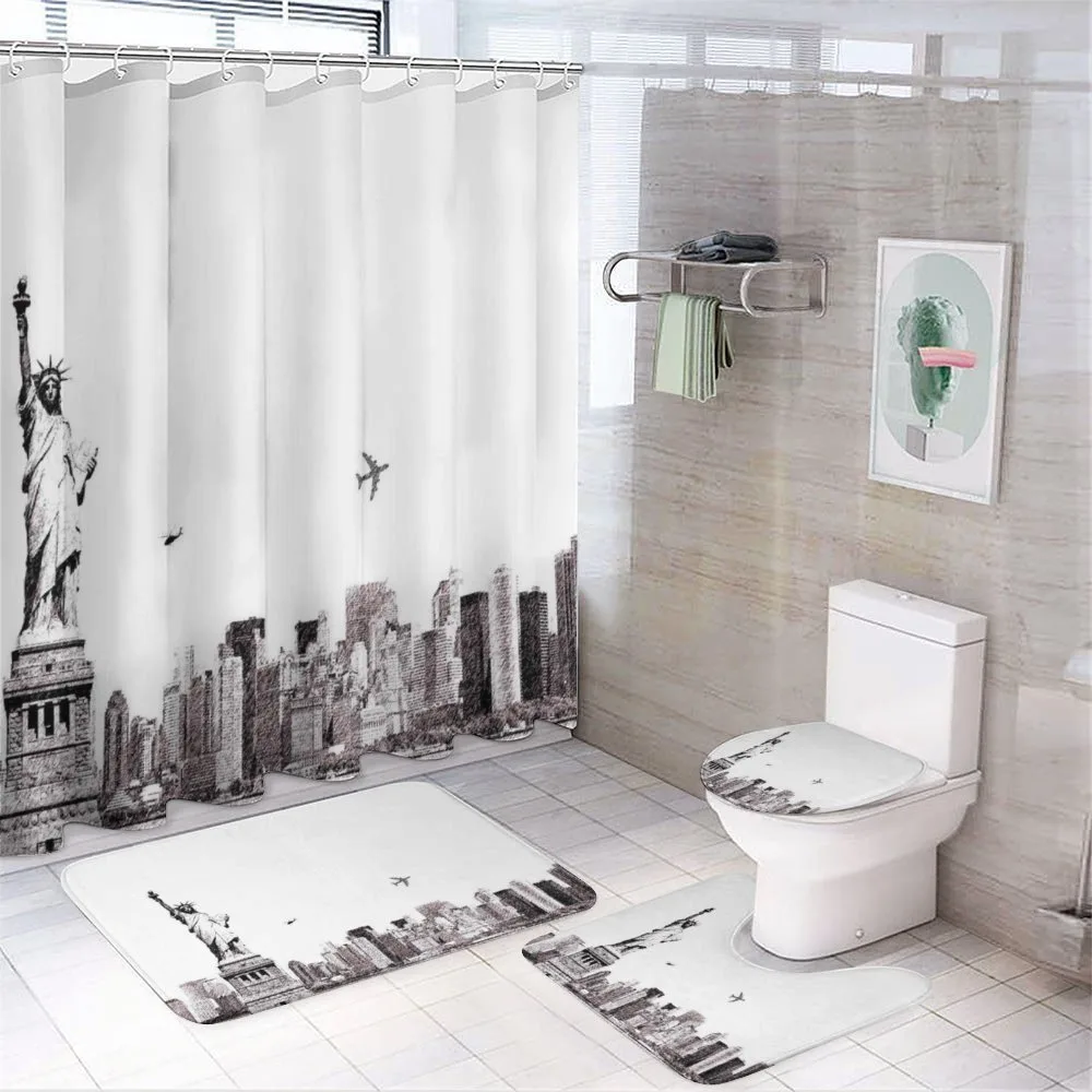 Cityscape of New York — 4-Piece Bathroom Set preview