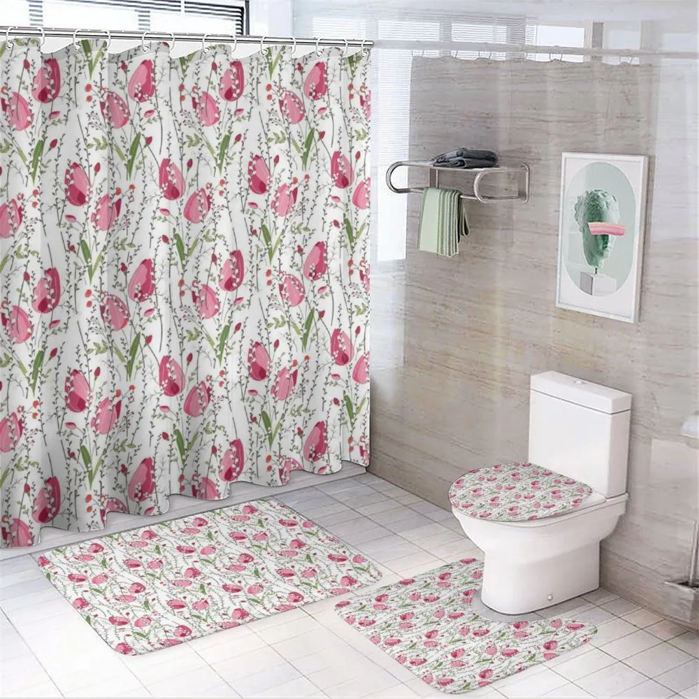 Fresh Leaves Berries — 4-Piece Bathroom Set preview