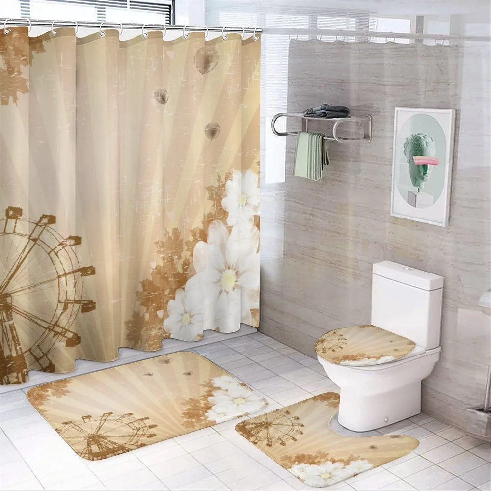 Vintage Flora Fun Ride — 4-Piece Bathroom Set preview