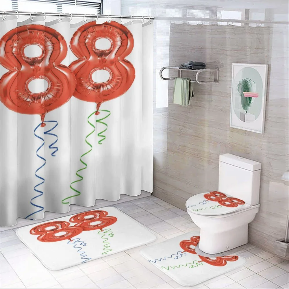 Red Balloons Cheerful — 4-Piece Bathroom Set preview