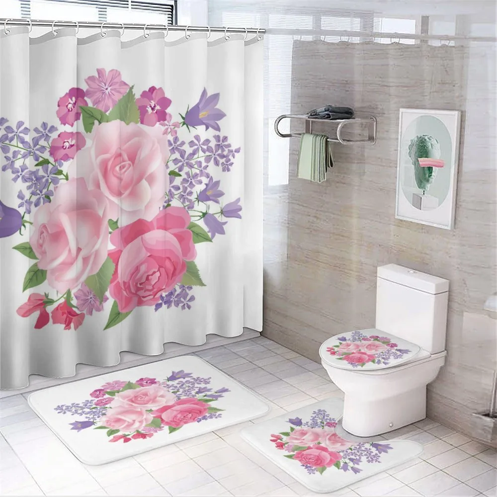 Bridal Bouquet — 4-Piece Bathroom Set preview