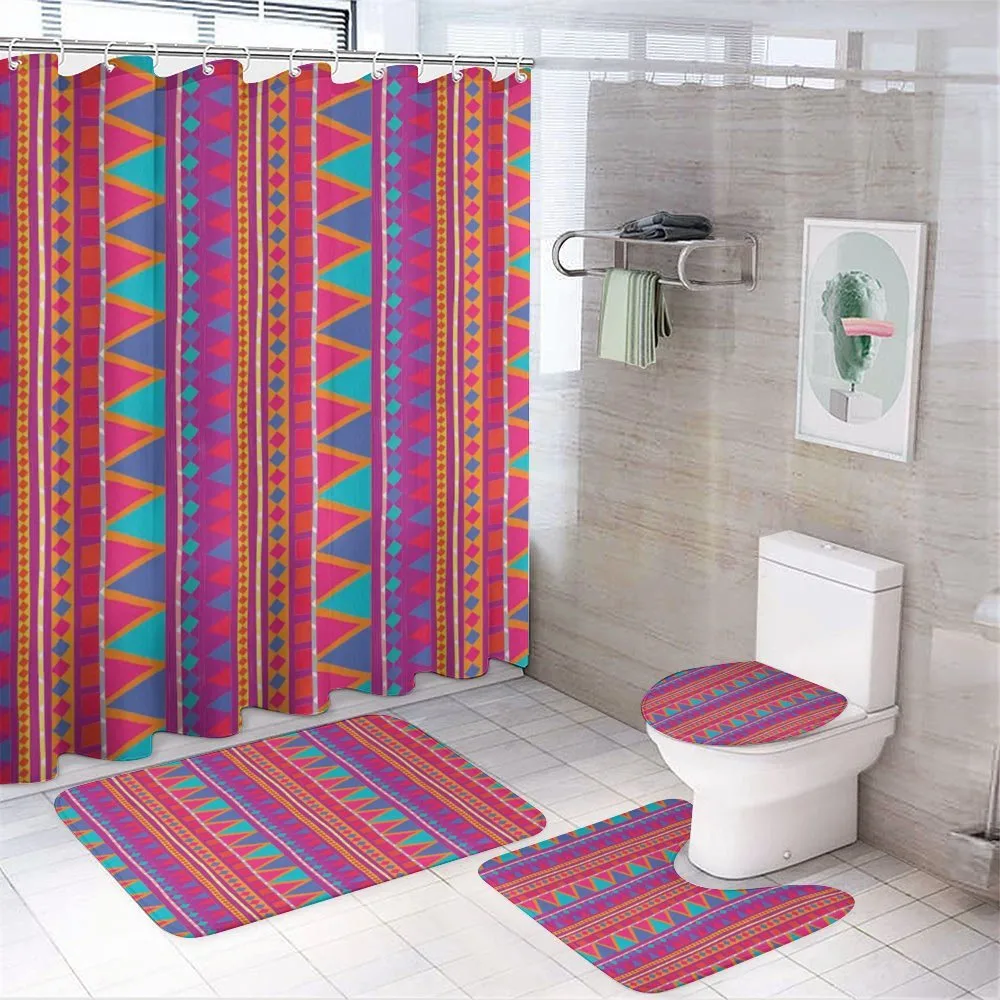 Tribal Zigzags — 4-Piece Bathroom Set preview