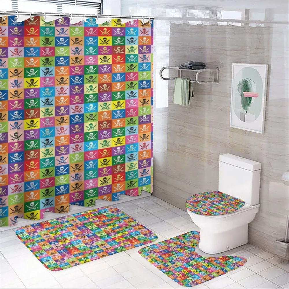 Pirate Flags Deisgn — 4-Piece Bathroom Set preview