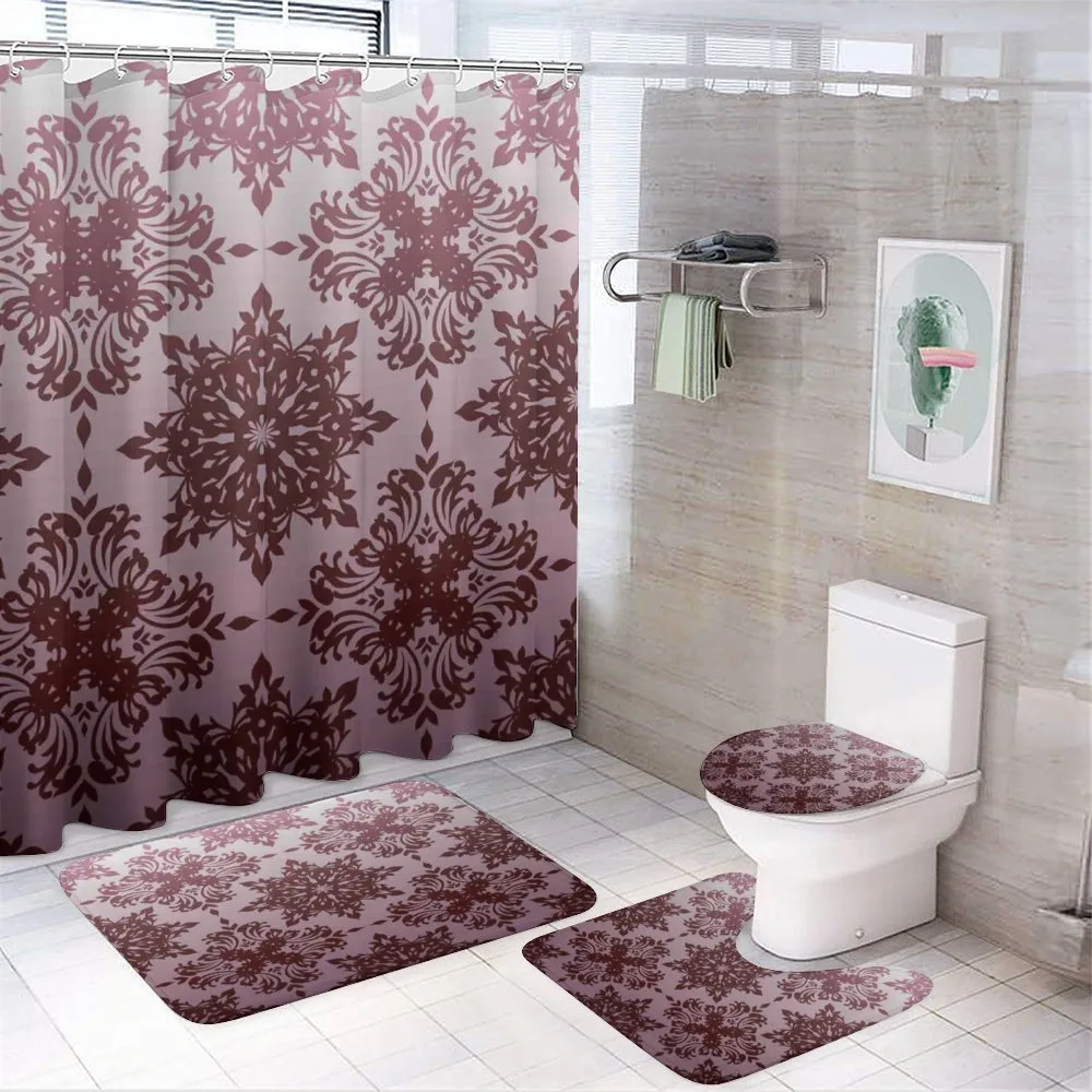 Swirled Classical Motif — 4-Piece Bathroom Set preview