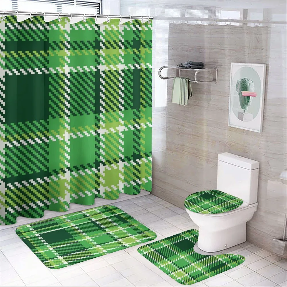 Irish Mosaic Green — 4-Piece Bathroom Set preview