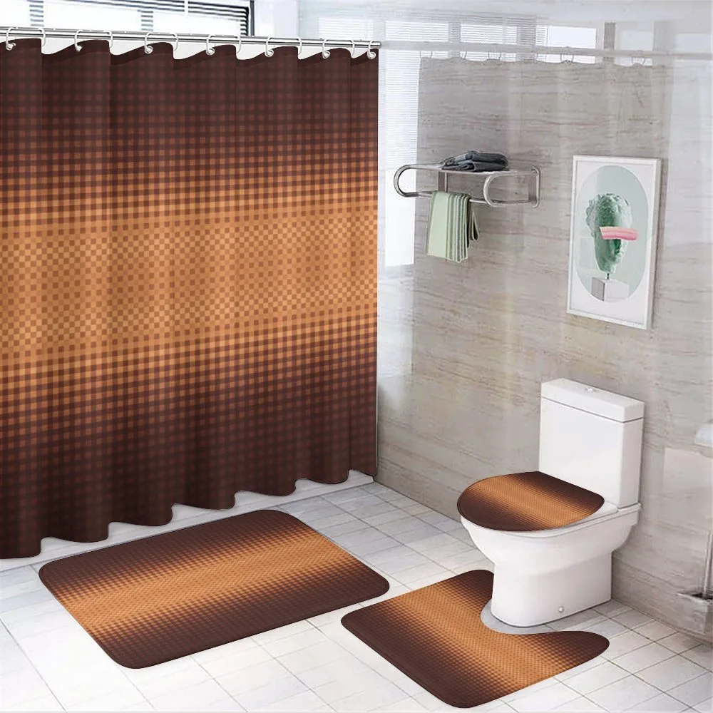 Mosaic Grid Design — 4-Piece Bathroom Set preview
