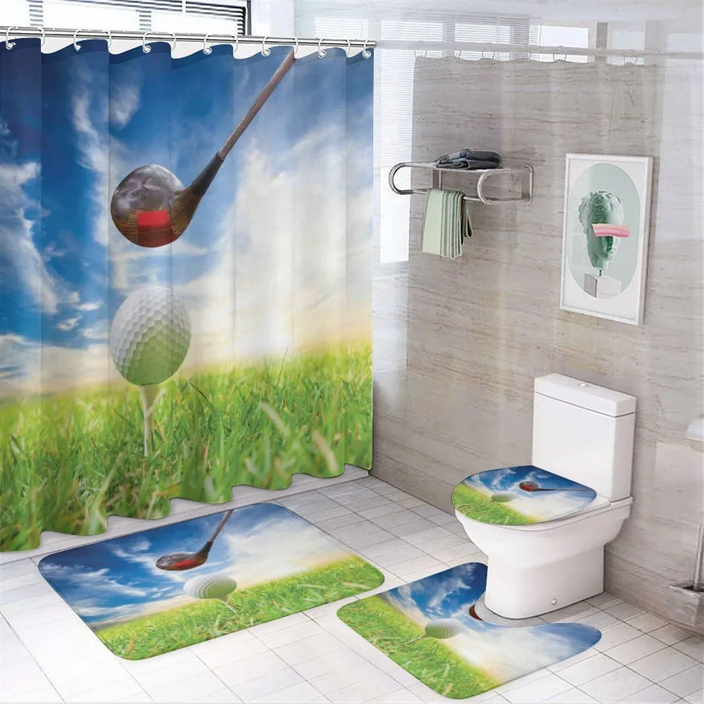 Golf Club and Ball — 4-Piece Bathroom Set preview