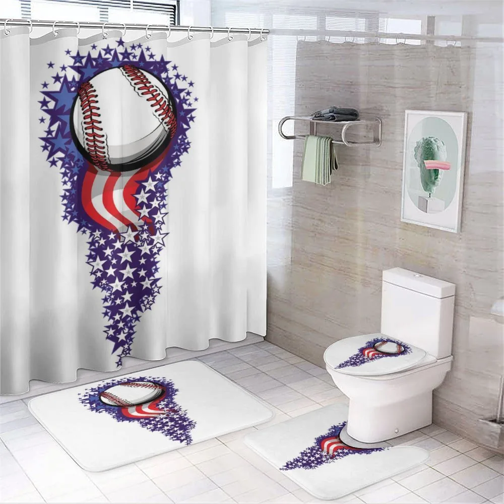 Stars Stripes Firework — 4-Piece Bathroom Set preview