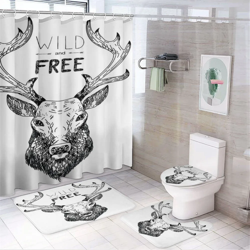 Deer Wild Free — 4-Piece Bathroom Set preview