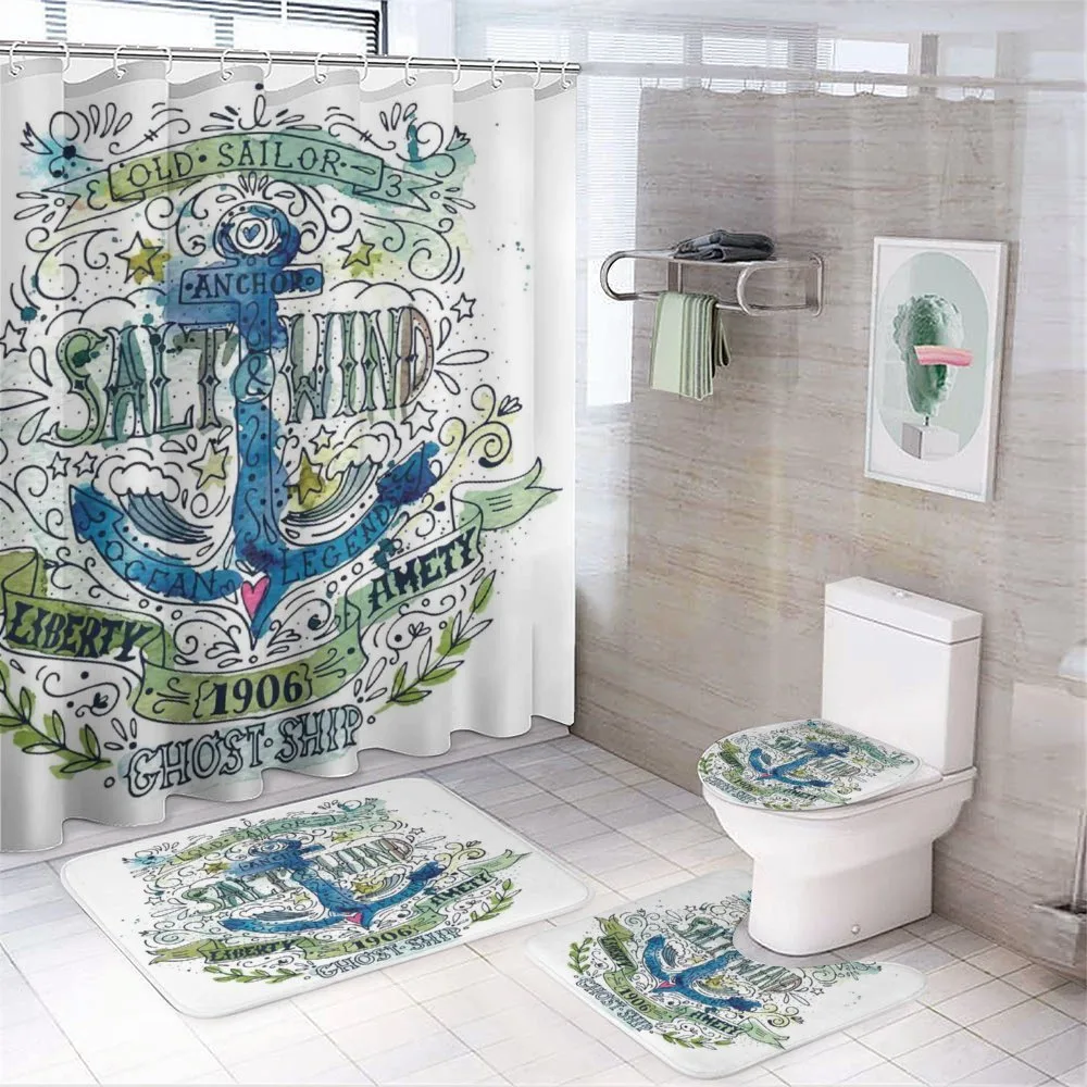 Ocean Anchor — 4-Piece Bathroom Set preview