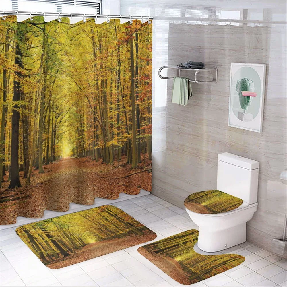 Pathway into the Forest — 4-Piece Bathroom Set preview