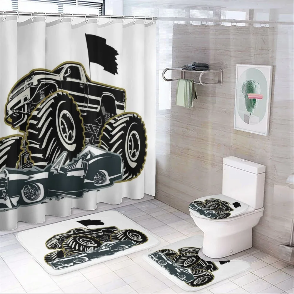 Rubber Tyre Car — 4-Piece Bathroom Set preview