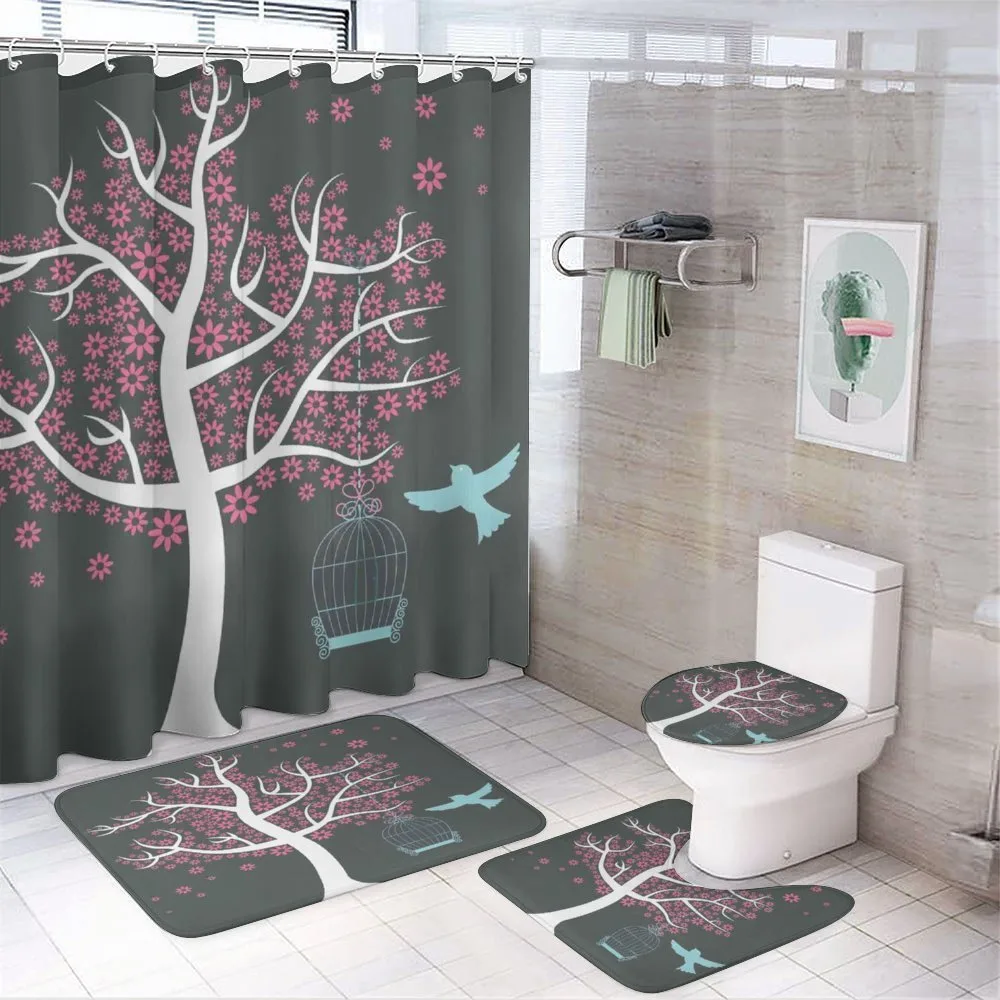 Tree Bitd Cage Leaves — 4-Piece Bathroom Set preview