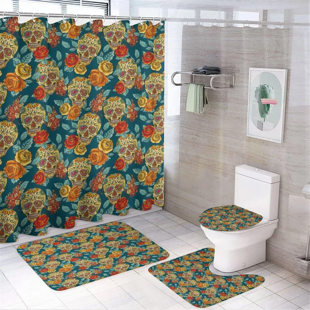 Diamond Eyes Roses — 4-Piece Bathroom Set preview