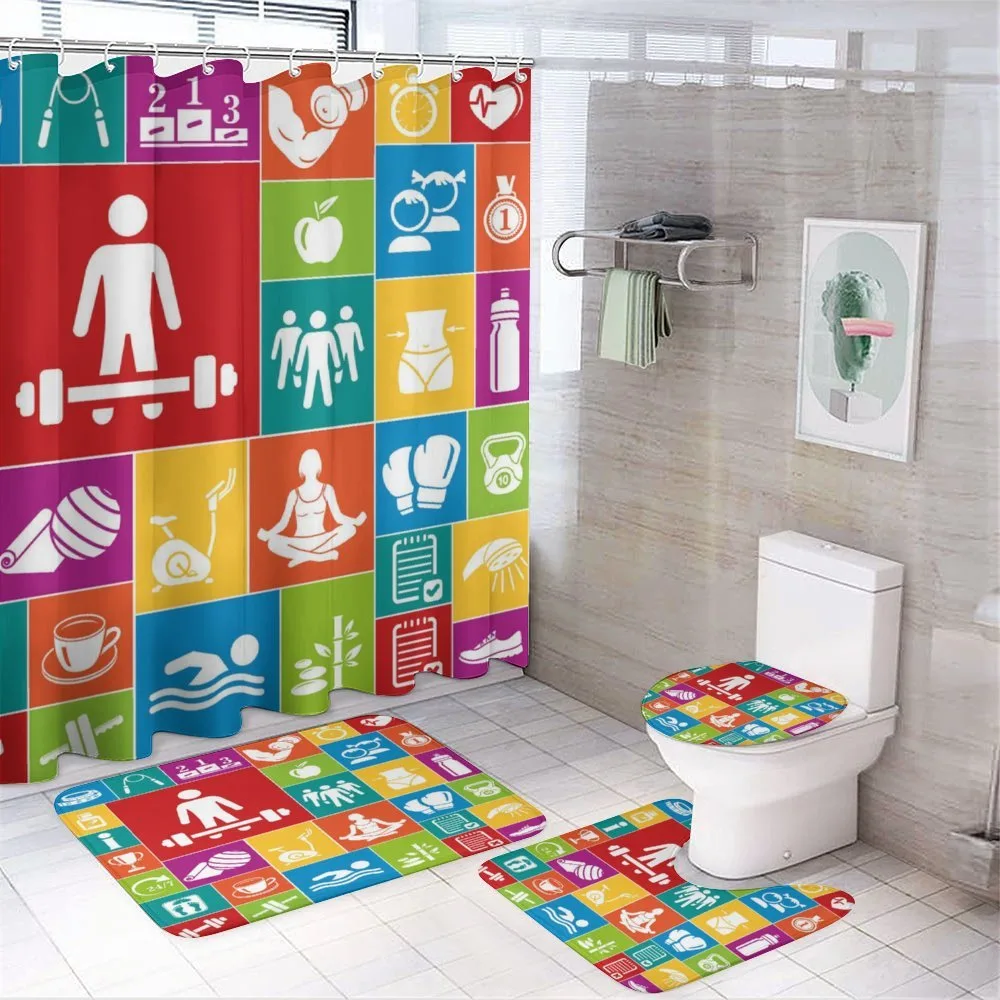 Colorful Health — 4-Piece Bathroom Set preview