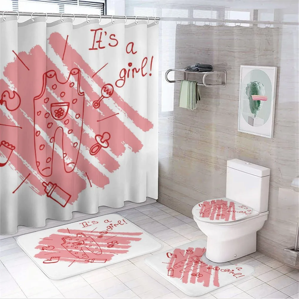 Baby Girl Pacifier — 4-Piece Bathroom Set preview