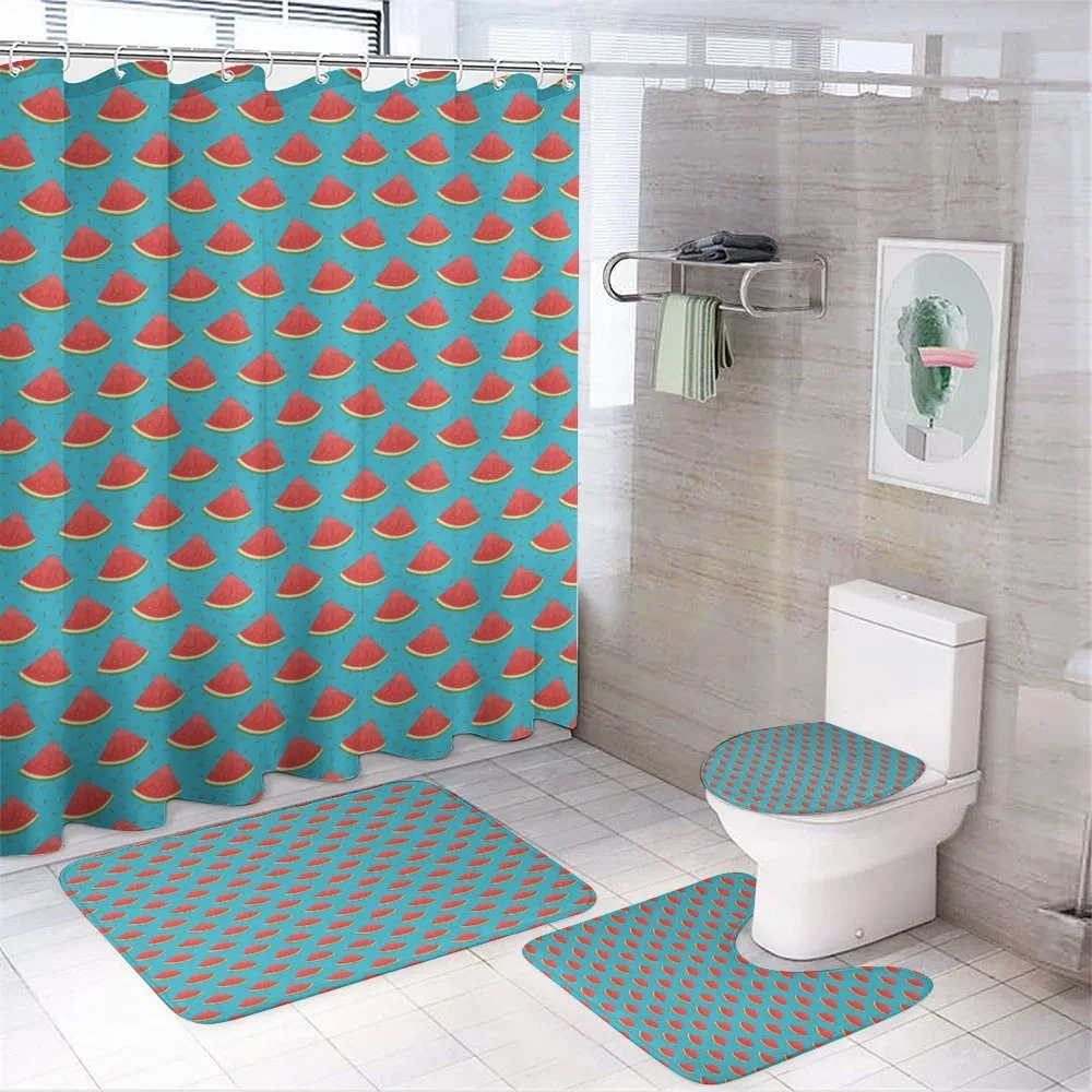 Triangular Slices and Seeds — 4-Piece Bathroom Set preview